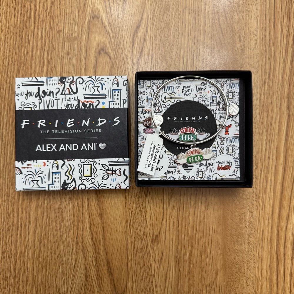 Alex and Ani Silver Friends Charm Bracelet